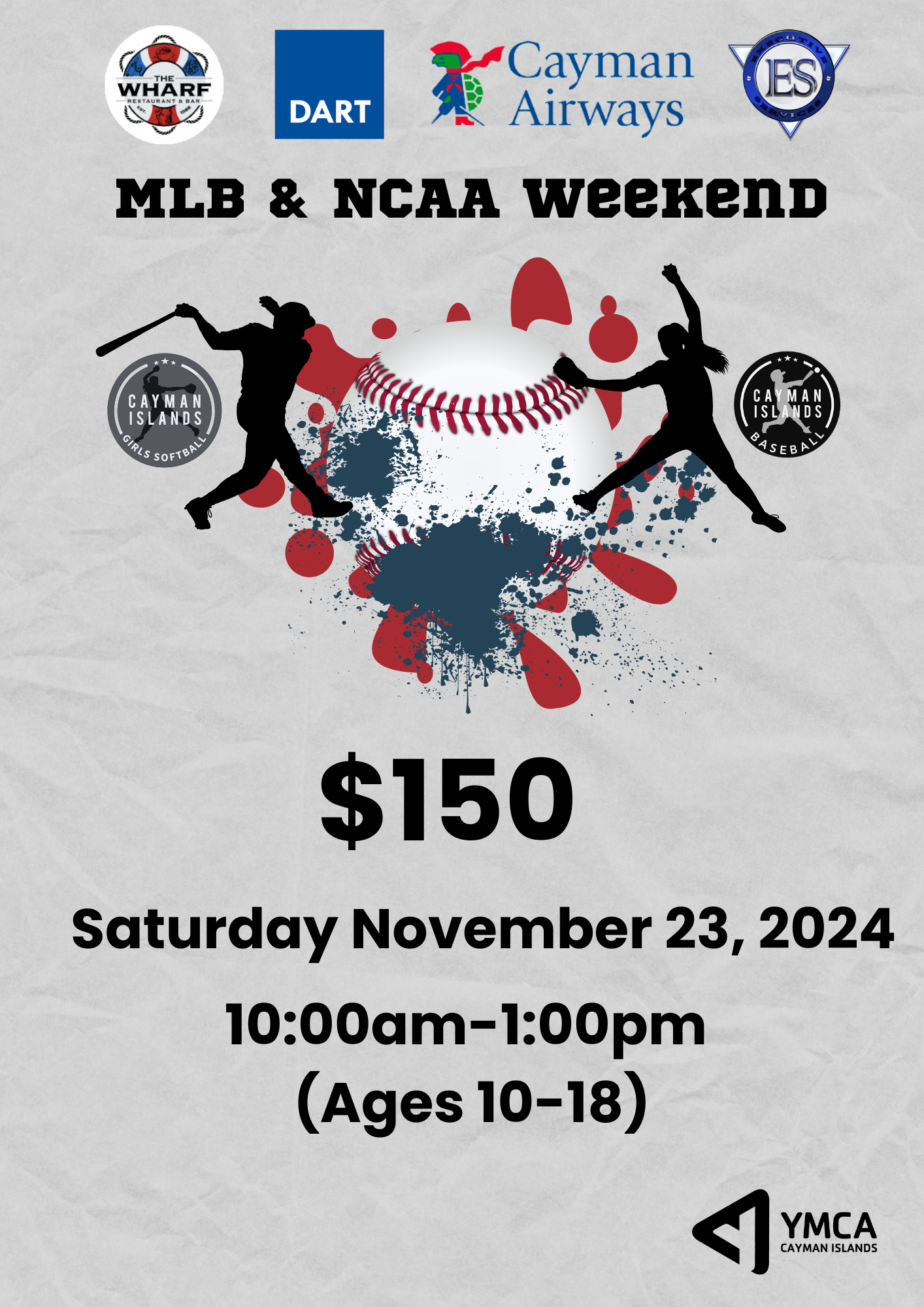 MLB & NCAA Clinic (Ages 7-9) (Copy)
